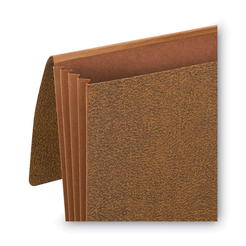 Image of Smead Classic Expanding Wallets, 3.5" Expansion, 1 Section, Elastic Cord Closure, Legal Size, Redrope