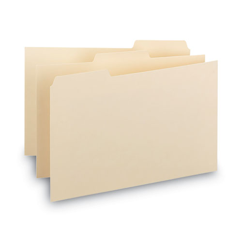 Image of Smead Manila Card Guides, 1/3-Cut Top Tab, Blank, 4 X 6, Manila, 100/box