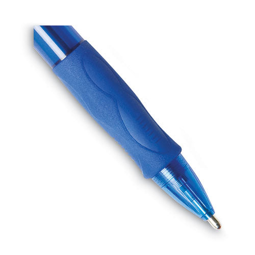 Image of BIC® GLIDE Bold Ballpoint Pen Value Pack, Retractable, Bold 1.6 mm, Blue Ink, Translucent Blue Barrel, 36/Pack