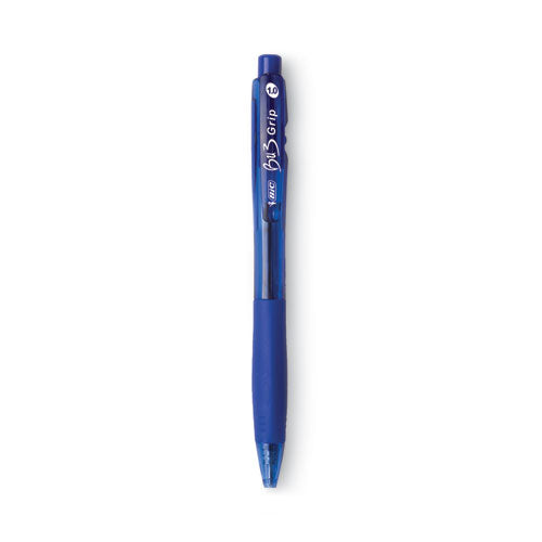 Image of BIC® BU3 Ballpoint Pen, Retractable, Bold 1 mm, Blue Ink, Translucent Blue/Blue Barrel, Dozen
