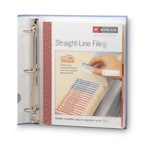 Image of Smead Poly Ring Binder Pockets, 9 X 11.5, Clear, 3/pack