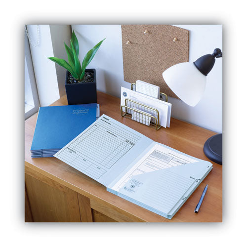 Image of Smead 10-Pocket Project Organizer with Indexed Tabs (1-10), 10 Sections, Unpunched, 1/3-Cut Tabs, Letter Size, Lake Blue/Navy Blue