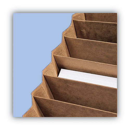 Image of Smead Indexed Expanding Kraft Files, 31 Sections, Elastic Cord Closure, 1/15-Cut Tabs, Letter Size, Kraft