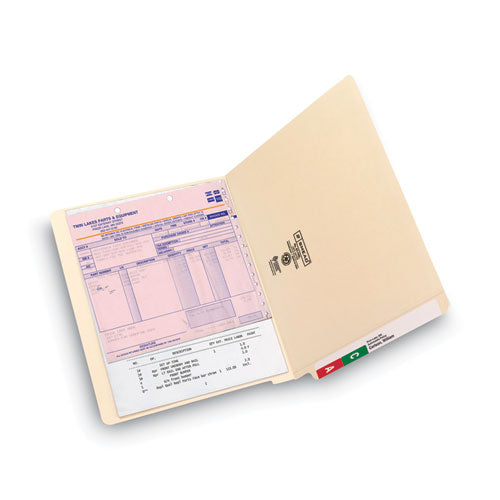 Image of Smead Heavyweight Manila End Tab Folders, 9" High Front, Straight Tabs, Letter Size, 0.75" Expansion, Manila, 100/Box