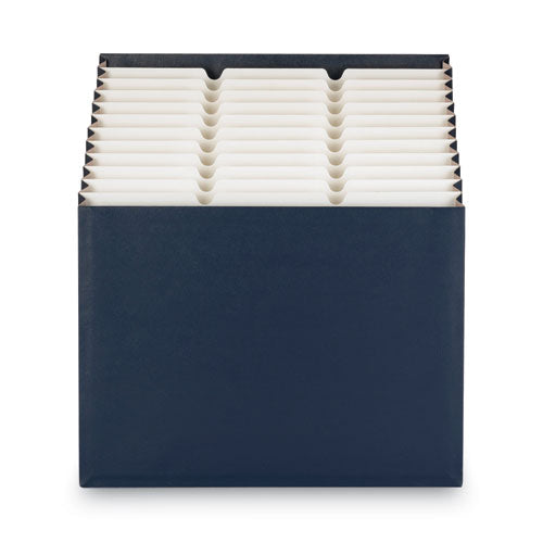 Image of Smead Stadium File, 12 Sections, 1/12-Cut Tabs, Letter Size, Navy