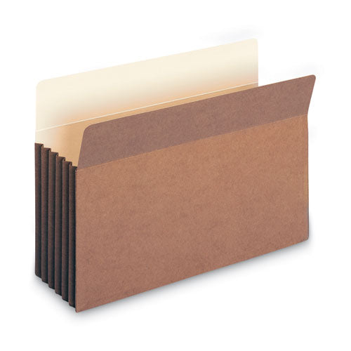 Image of Smead Redrope Drop-Front File Pockets with Fully Lined Gussets, 5.25" Expansion, Legal Size, Redrope, 10/Box