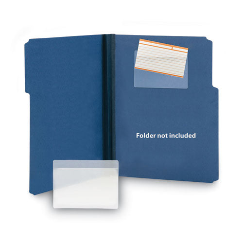 Image of Smead Self-Adhesive Poly Pockets, Top Load, 5.31 x 33.63, Clear, 100/Box