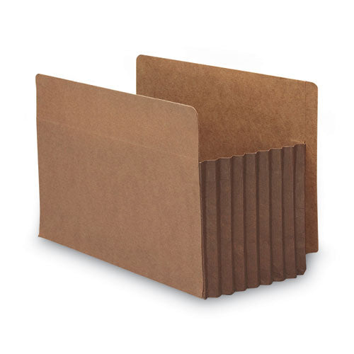 Image of Smead Heavy-Duty Redrope End Tab Tuff Pockets, 7" Expansion, Legal Size, Redrope, 5/box
