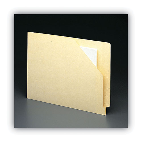 Image of Smead End Tab Jackets With Reinforced Tabs, Straight Tab, Letter Size, 11-Pt Manila, 100/box