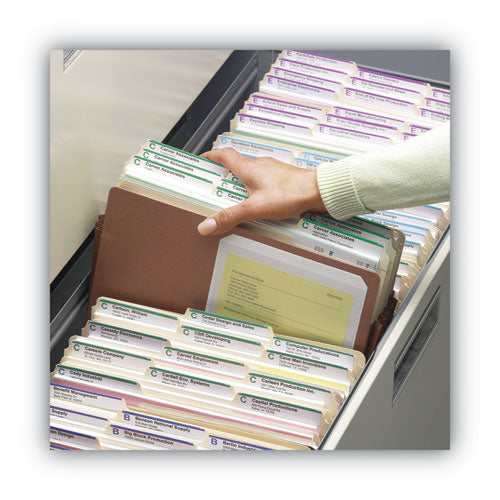 Image of Smead Redrope TUFF Pocket Drop-Front File Pockets with Fully Lined Gussets, 3.5" Expansion, Letter Size, Redrope, 10/Box