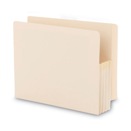 Image of Smead Manila End Tab File Pockets, 3.5" Expansion, Letter Size, Manila, 25/box