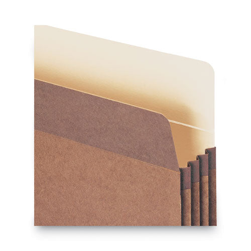 Image of Smead Redrope Drop Front File Pockets, 3.5" Expansion, Letter Size, Redrope, 25/box