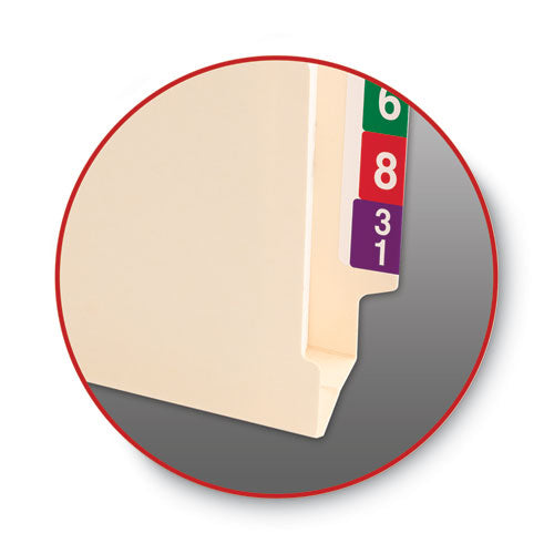 Image of Smead End Tab Jackets With Reinforced Tabs, Straight Tab, Letter Size, 14-Pt Manila, 50/box