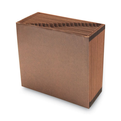 Image of Smead TUFF Expanding Open-Top Stadium File, 21 Sections, 1/21-Cut Tabs, Letter Size, Redrope