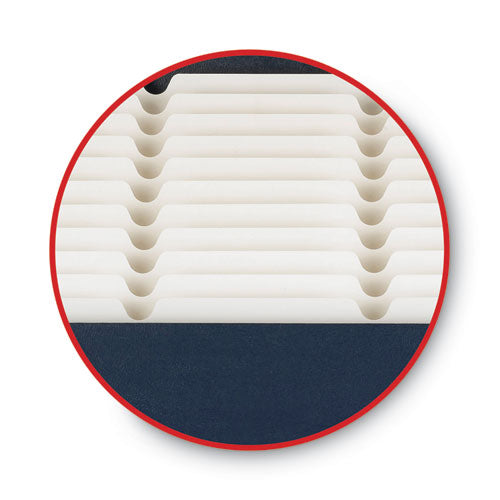 Image of Smead Stadium File, 12 Sections, 1/12-Cut Tabs, Letter Size, Navy