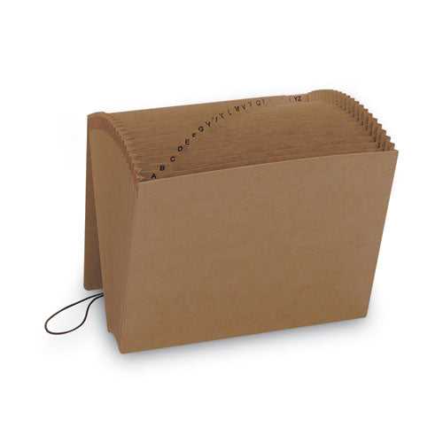 Image of Smead Indexed Expanding Kraft Files, 21 Sections, Elastic Cord Closure, 1/21-Cut Tabs, Letter Size, Kraft