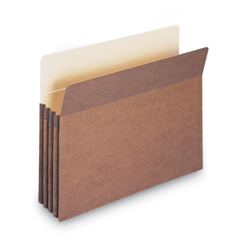 Image of Smead Redrope Drop Front File Pockets, 3.5" Expansion, Letter Size, Redrope, 25/box