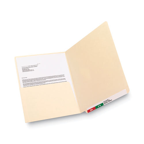 Image of Smead Heavyweight Manila End Tab Pocket Folders, Interior Front Panel Pocket, Straight Tabs, Letter Size, 11-pt Manila, 50/Box
