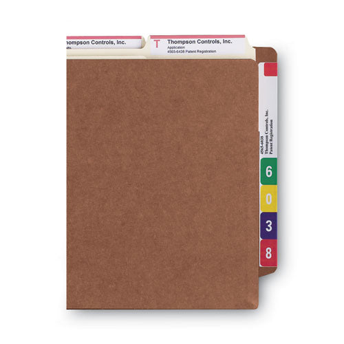Image of Smead Heavy-Duty Redrope End Tab Tuff Pockets, 3.5" Expansion, Letter Size, Redrope, 10/box