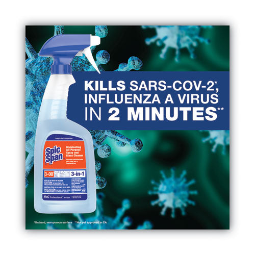 Image of Spic and Span® Disinfecting All-Purpose Spray And Glass Cleaner, Concentrated, 1 Gal, 2/carton