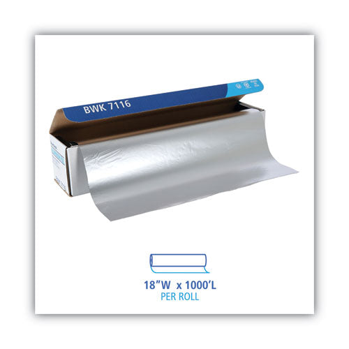 Image of Boardwalk® Standard Aluminum Foil Roll, 63 Gauge, 18" x 1,000 ft