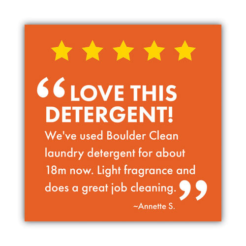 Image of Boulder Clean Liquid Laundry Detergent, Citrus Breeze, 200 Oz Bottle, 2/carton