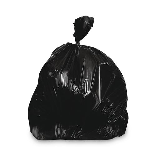 Image of Heritage Linear Low-Density Can Liners, 96 gal, 2 mil, 57" x 75", Black, 50/Carton