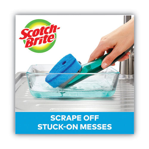 Image of Scotch-Brite Advanced Soap Control Non-Scratch Dishwand, 4 X 11.25, Blue