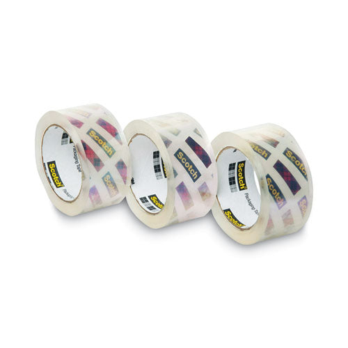 Image of Scotch® Box Lock Shipping Packaging Tape, 3" Core, 1.88" X 54.6 Yds, Clear, 3/pack