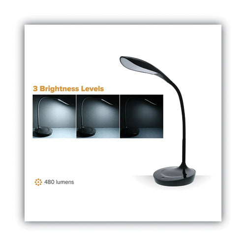Image of Bostitch® Konnect Gooseneck Desk Lamp, Black