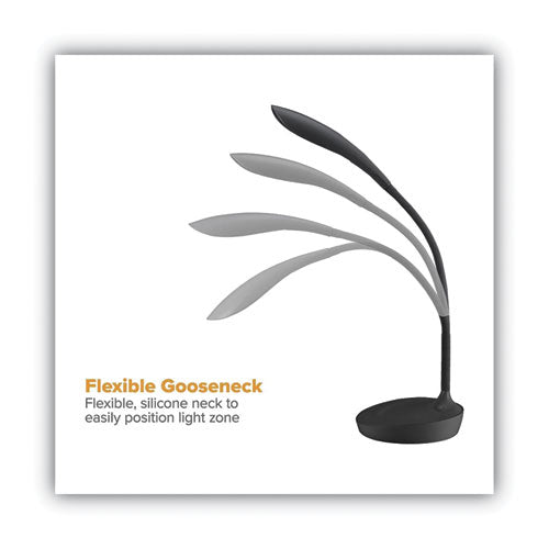 Image of Bostitch® Konnect Gooseneck Desk Lamp, Black