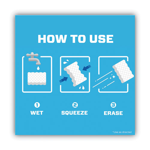 Image of Mr. Clean® Magic Eraser Extra Durable. 4.6 X 2.4, 0.7" Thick, White, 7/pack