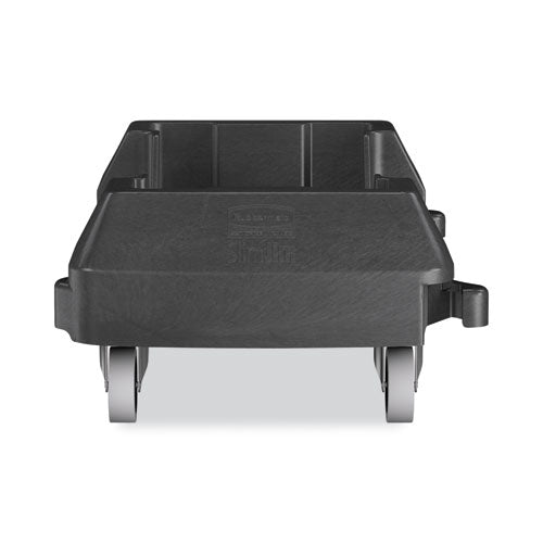 Image of Rubbermaid® Commercial Slim Jim Resin Trainable Dolly, 120 lb Capacity, 23.86 x 14.71 x 8.36, Black