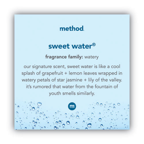 Image of Method® Foaming Hand Wash, Sweet Water Scent, 10 oz, 6/Carton