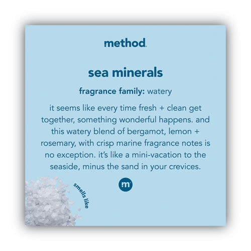 Image of Method® Foaming Hand Wash, Sea Minerals Scent, 10 oz, 6/Carton