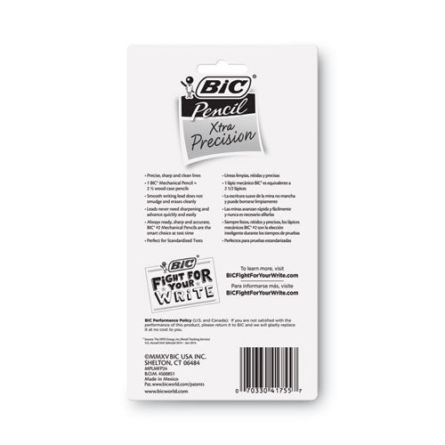 Image of BIC® Xtra-Precision Mechanical Pencil Value Pack, 0.5 mm, HB (#2), Black Lead, Assorted Barrel Colors, 24/Pack