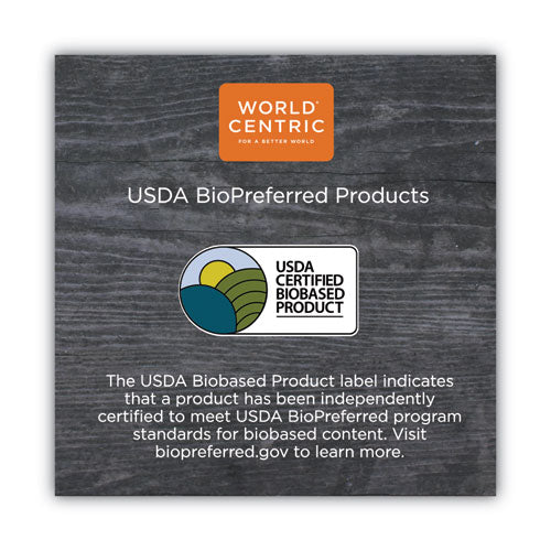 Image of World Centric® TPLA Compostable Cutlery, Spoon, Plastic, White, 750/Carton