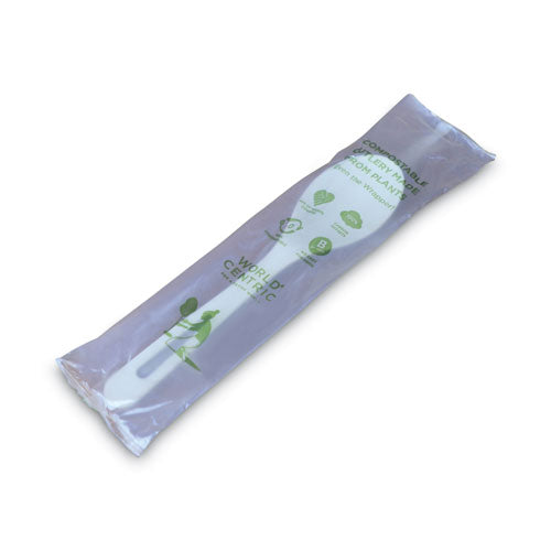 Image of World Centric® TPLA Compostable Cutlery, Spoon, Plastic, White, 750/Carton