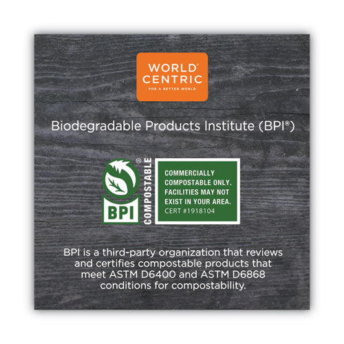 Image of World Centric® TPLA Compostable Cutlery, Spoon, Plastic, White, 750/Carton