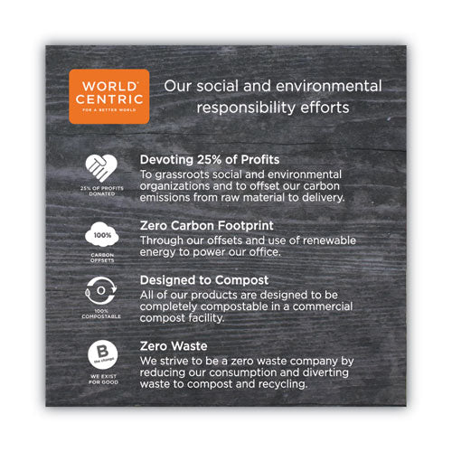 Image of World Centric® TPLA Compostable Cutlery, Knife, Plastic, White, 750/Carton