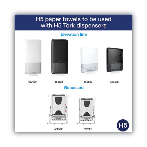 Image of Tork® PeakServe Continuous Hand Towel, 1-Ply, 7.91 x 8.85, White, 270 Wipes/Pack, 12 Packs/Carton
