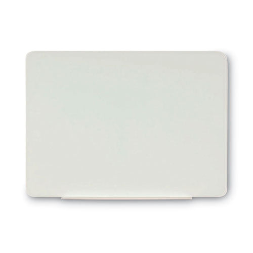 Image of MasterVision® Magnetic Glass Dry Erase Board, 36" x 24", Opaque White Surface