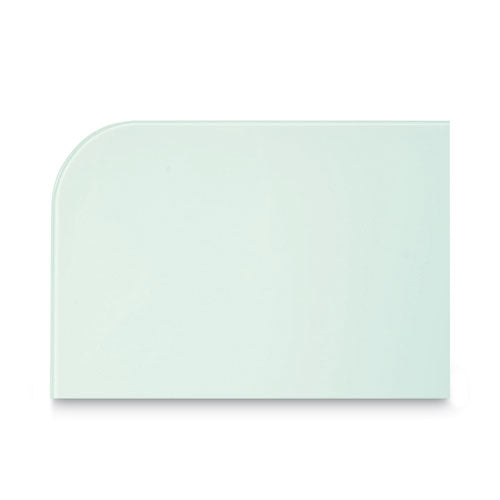 Image of MasterVision® Magnetic Glass Dry Erase Board, 48" x 36", Opaque White Surface