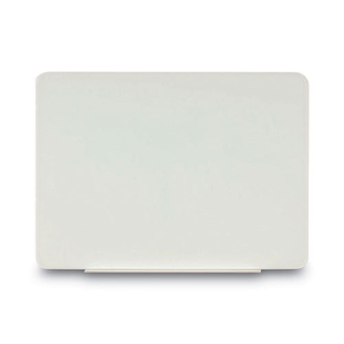 Image of MasterVision® Magnetic Glass Dry Erase Board, 60" x 48", Opaque White Surface