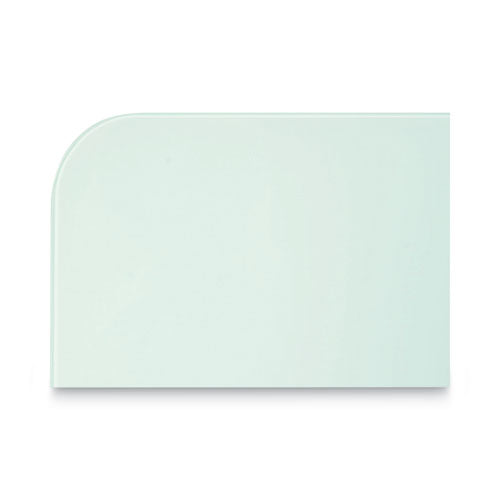 Image of MasterVision® Magnetic Glass Dry Erase Board, 60" x 48", Opaque White Surface