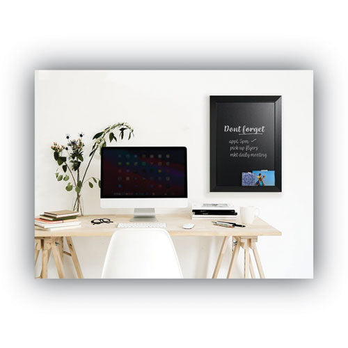 Image of MasterVision® Kamashi Chalk Board, 36" x 24", Black Surface, Black Wood Frame