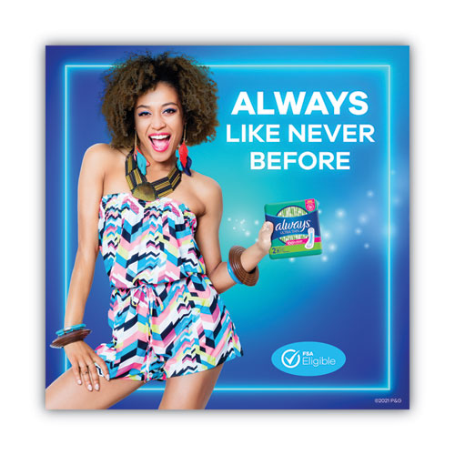 Image of Always® Ultra Thin Pads, Super Long 10 Hour, 40/pack, 6 Packs/carton