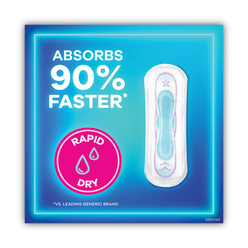 Image of Always® Ultra Thin Pads, Super Long 10 Hour, 40/pack, 6 Packs/carton