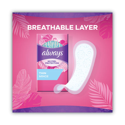 Image of Always® Thin Daily Panty Liners, Regular, 120/pack