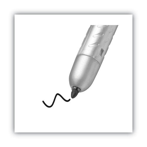 Image of BIC® Intensity Retractable Permanent Marker, Fine Bullet Tip, Black, Dozen